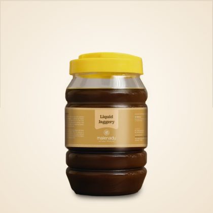 Liquid Jaggery jar by malenadu, front view