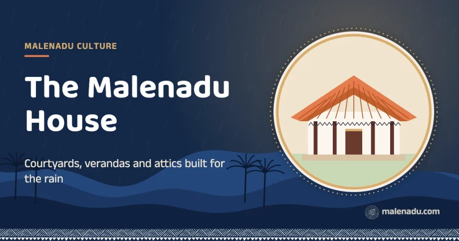 Malenadu house: Courtyards, verandas and attics built for the rain, an illustration by malenadu