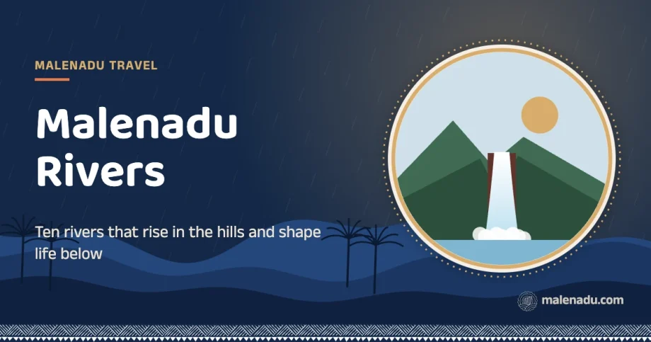 Malenadu rivers: Ten rivers that rise in the hills and shape life below, an illustration by malenadu