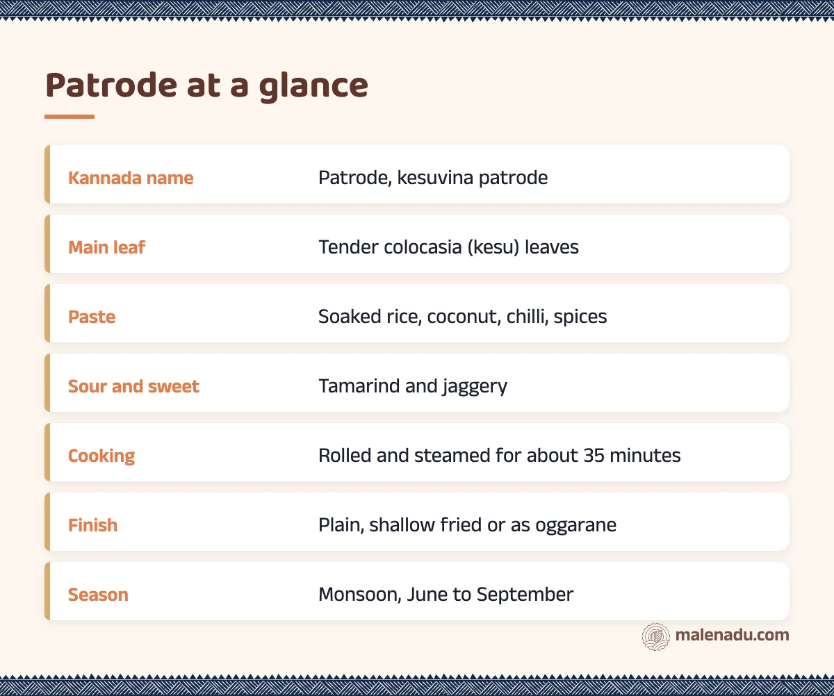 Patrode at a glance: an illustrated summary card by malenadu